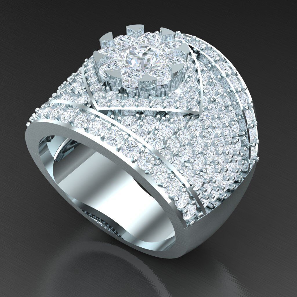 Man Ring New Design 2MR012 3D print model_6