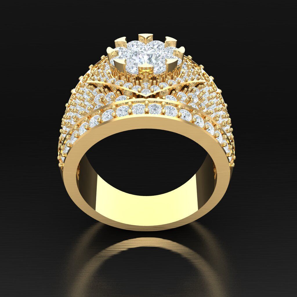 Man Ring New Design 2MR012 3D print model_5