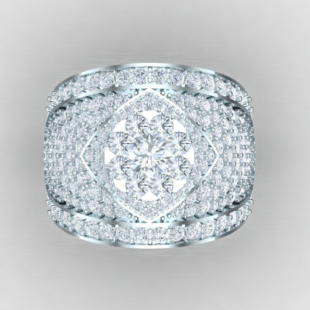 Man Ring New Design 2MR012 3D print model_8