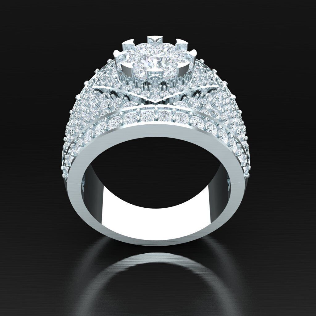 Man Ring New Design 2MR012 3D print model_4