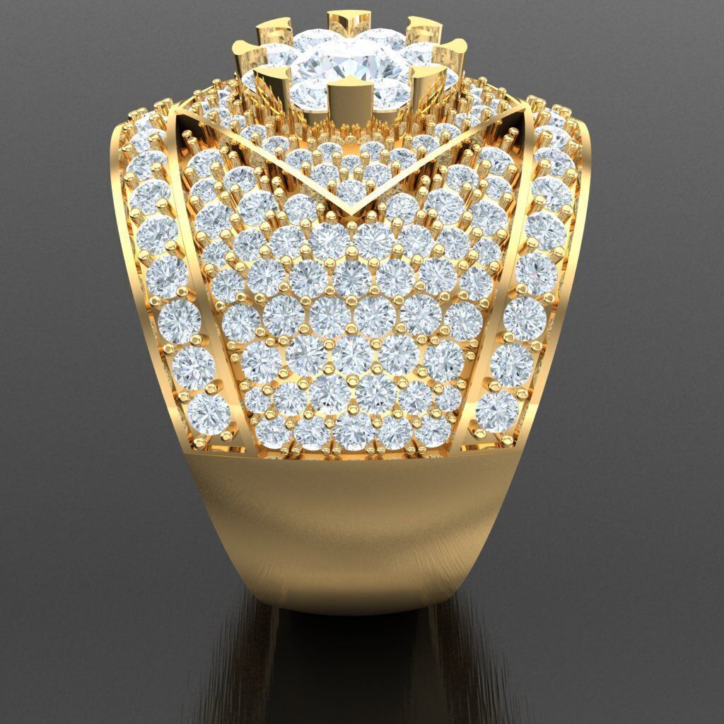 Man Ring New Design 2MR012 3D print model_13