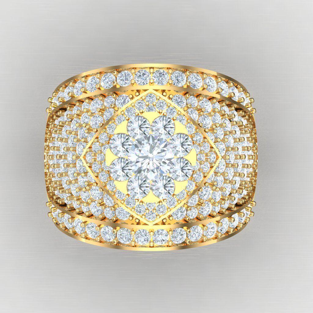 Man Ring New Design 2MR012 3D print model_9