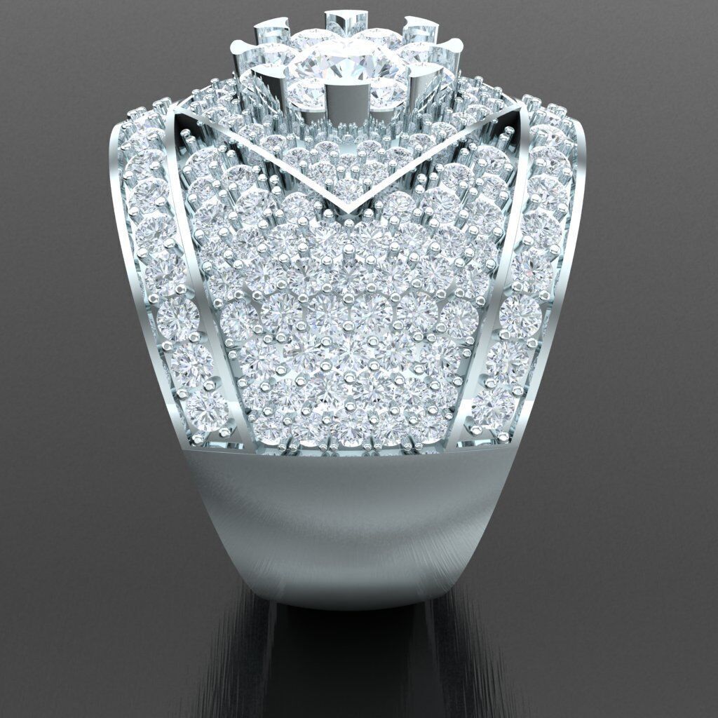 Man Ring New Design 2MR012 3D print model_12