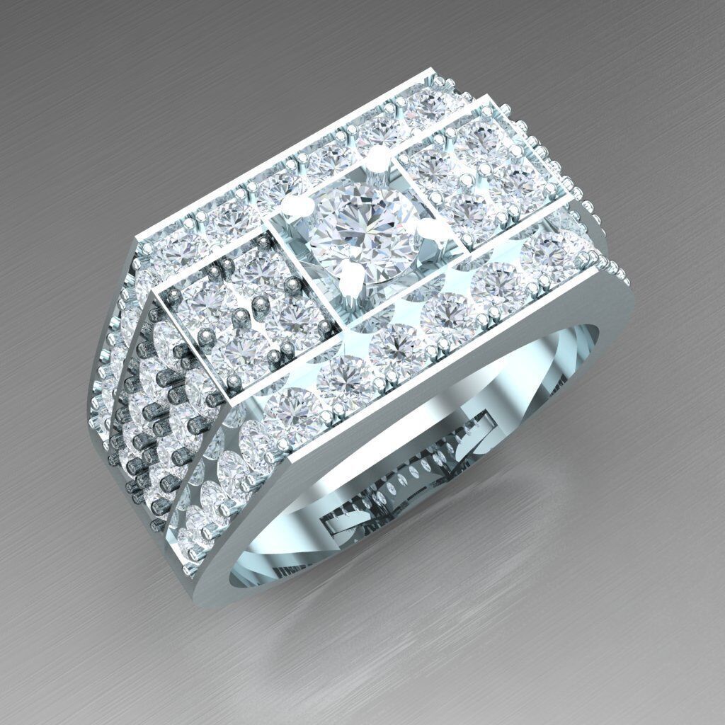 Man Ring New Design 2MR011 3D model_10