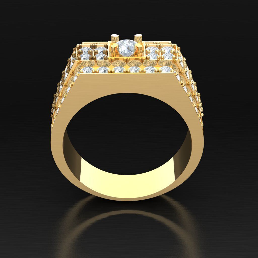 Man Ring New Design 2MR011 3D model_5