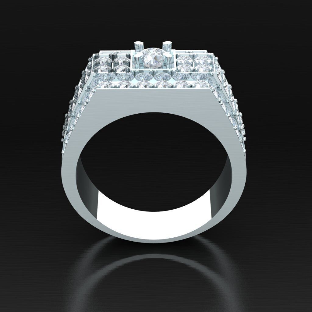 Man Ring New Design 2MR011 3D model_4