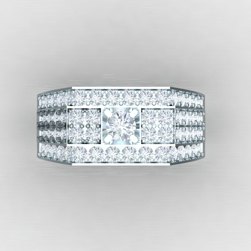 Man Ring New Design 2MR011 3D model_8