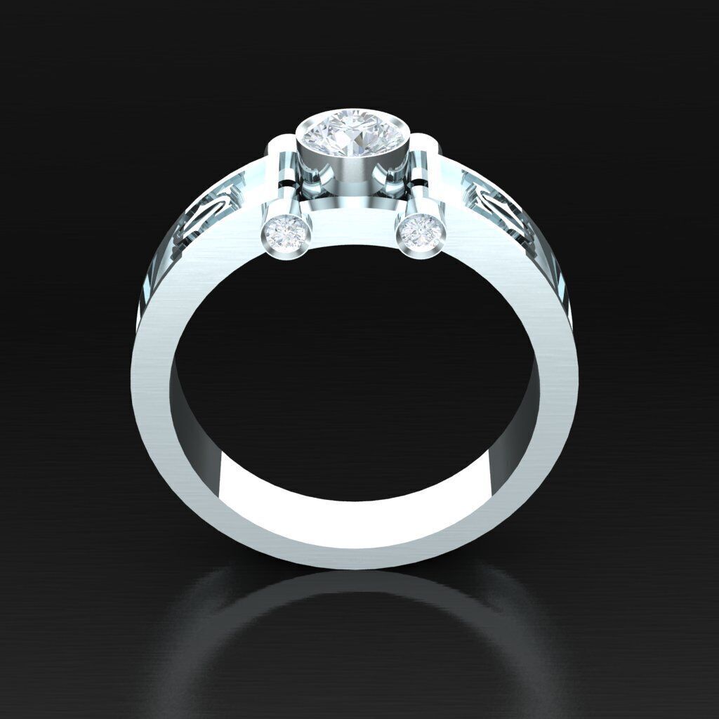 Man Ring New Design 2MR010 3D model_4