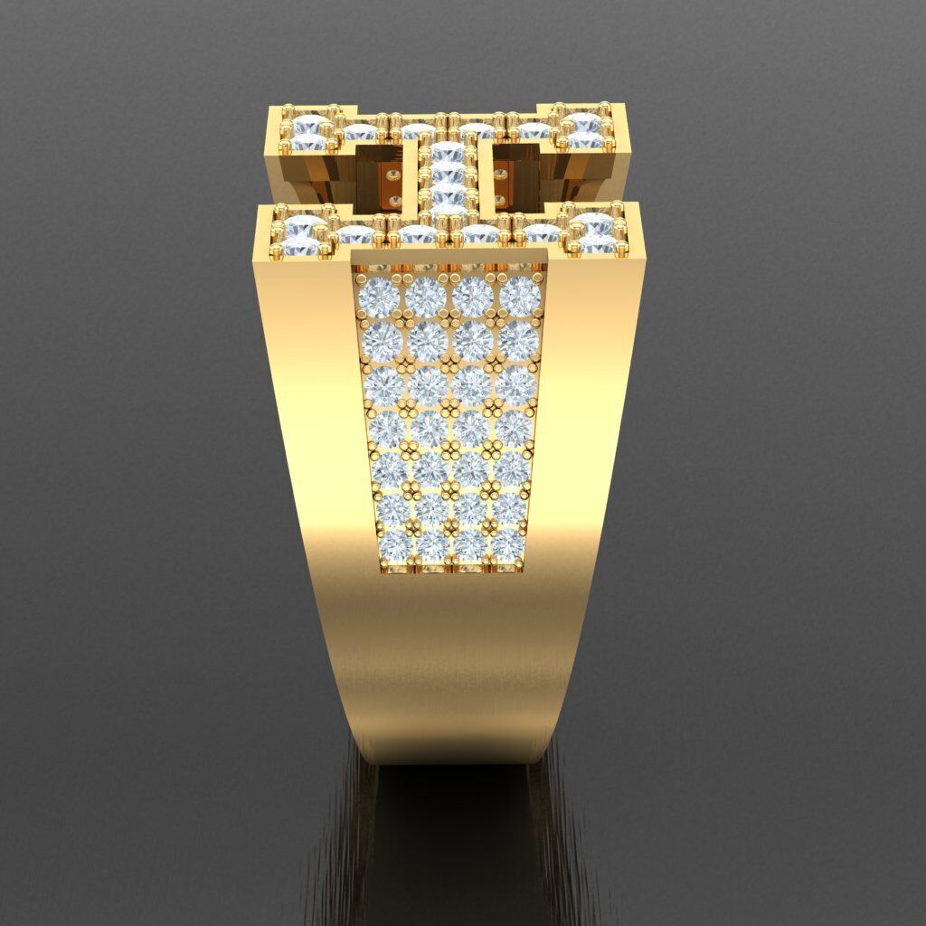 Man Ring New Design 2MR009 3D print model_13