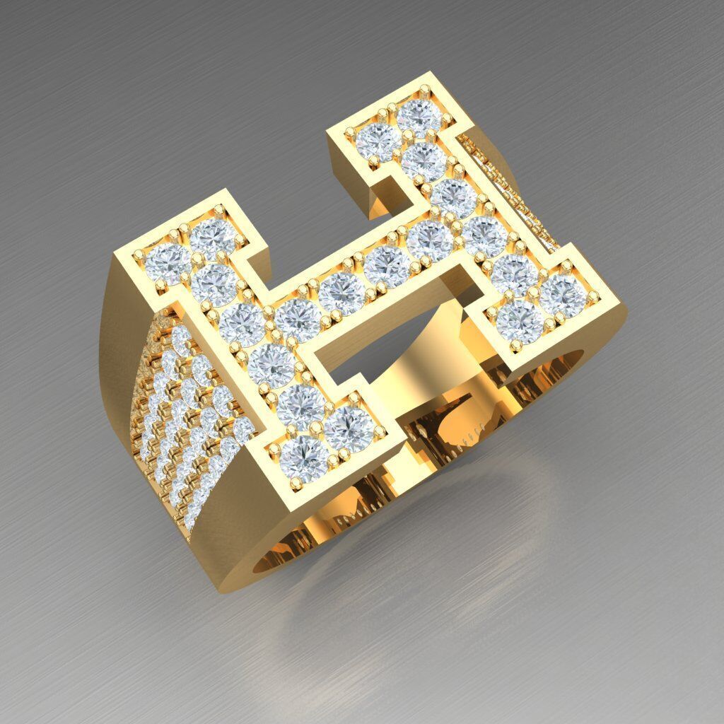 Man Ring New Design 2MR009 3D print model_11