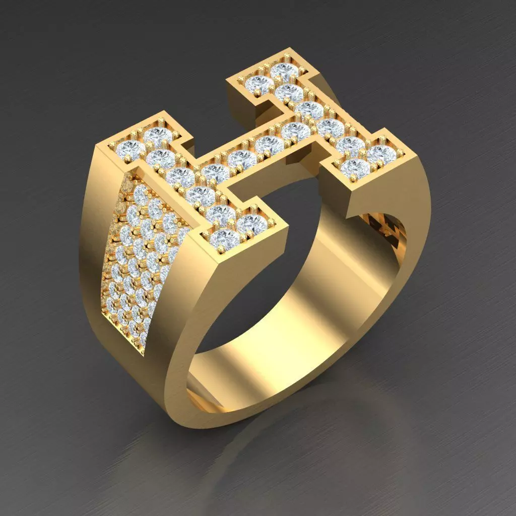 Man Ring New Design 2MR009 3D print model_0