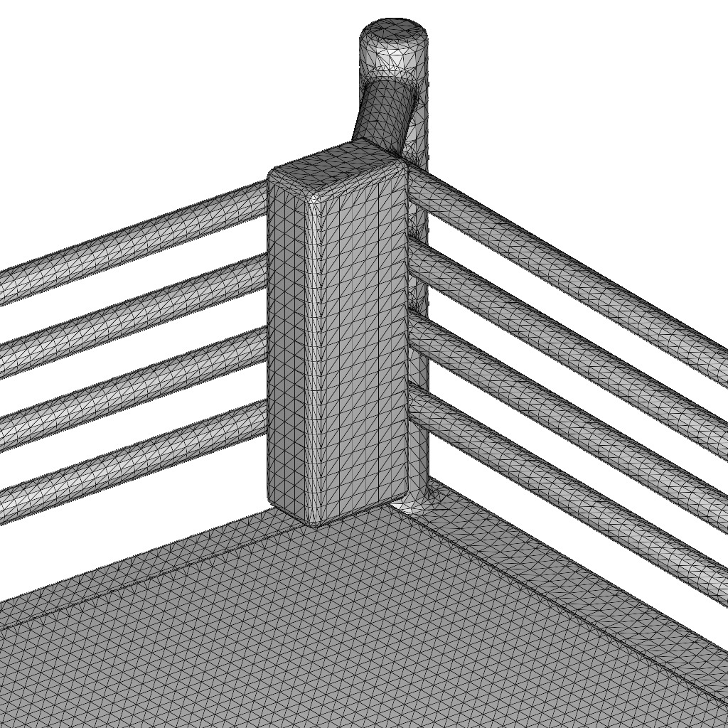 Exquisite Boxing Ring 3D print model_7