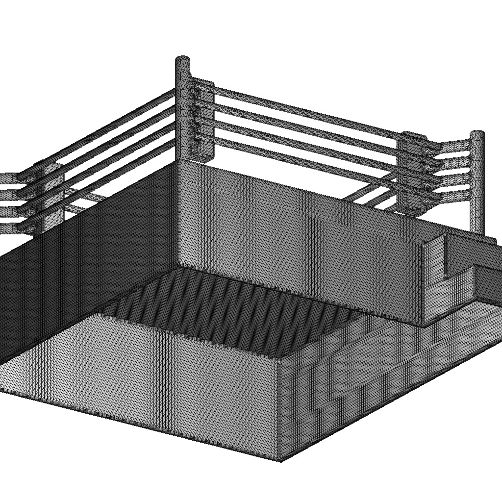 Exquisite Boxing Ring 3D print model_8