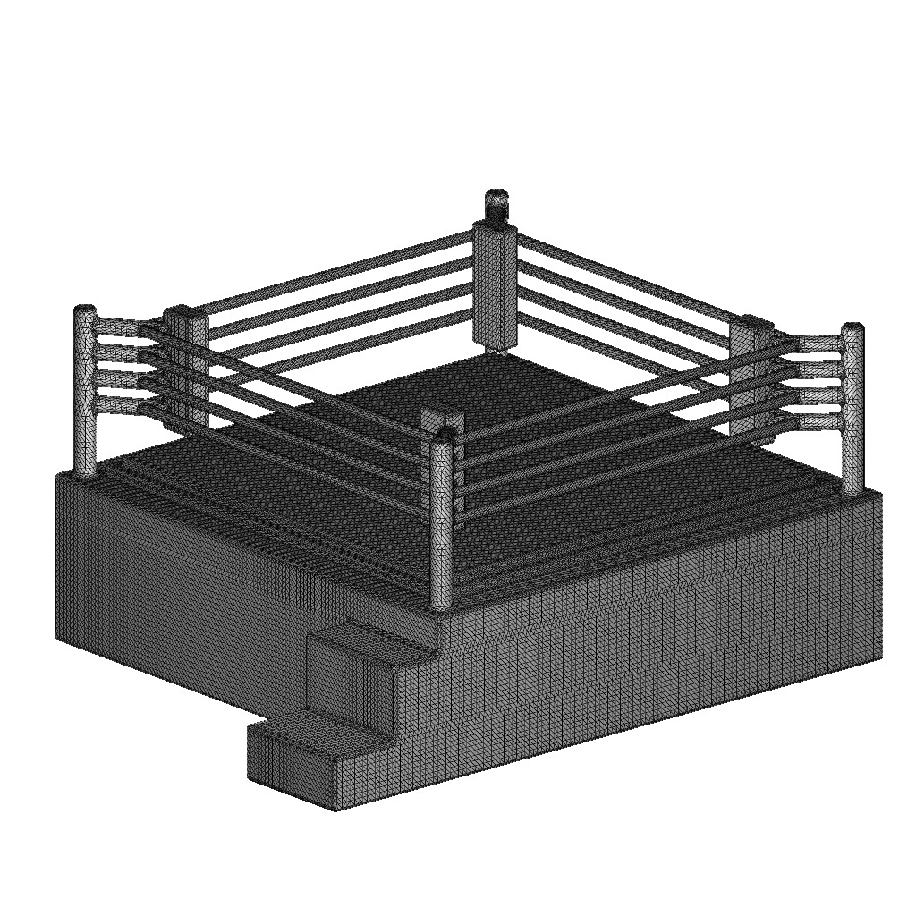 Exquisite Boxing Ring 3D print model_4