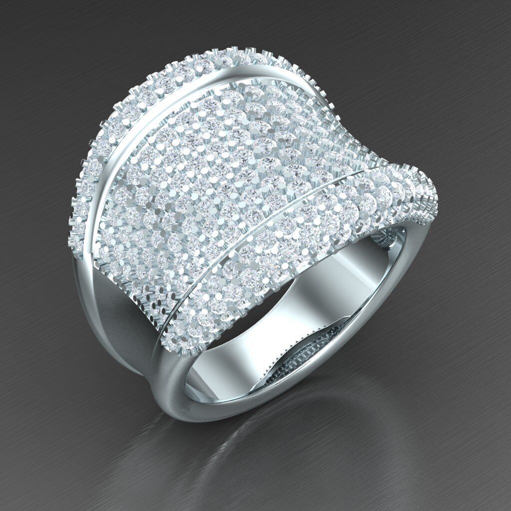 Man Ring New Design 2MR008 3D print model_3