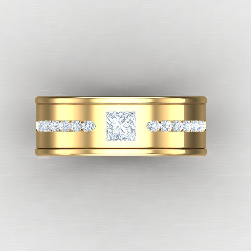 Man Ring New Design 2MR007 3D print model_9