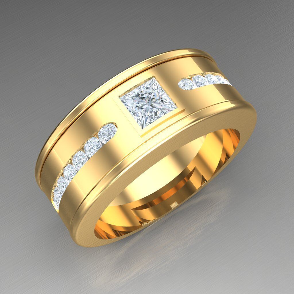 Man Ring New Design 2MR007 3D print model_11