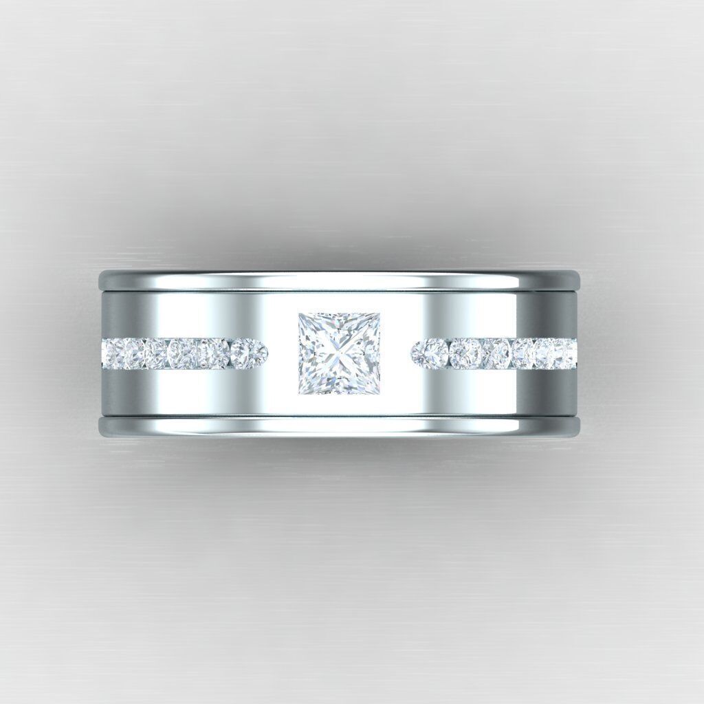 Man Ring New Design 2MR007 3D print model_8