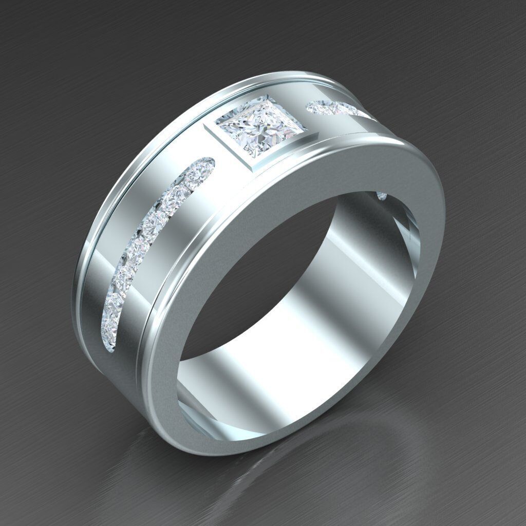 Man Ring New Design 2MR007 3D print model_12