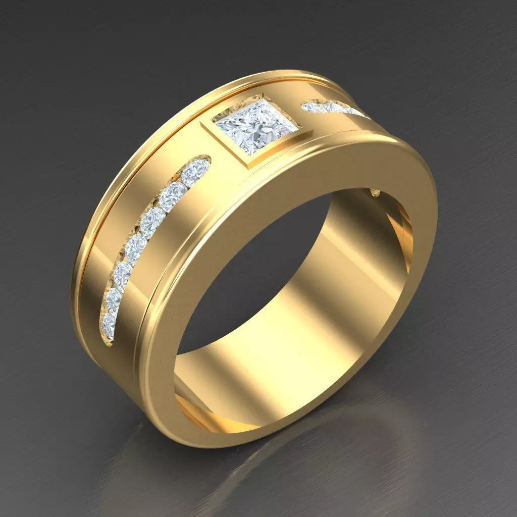 Man Ring New Design 2MR007 3D print model_0