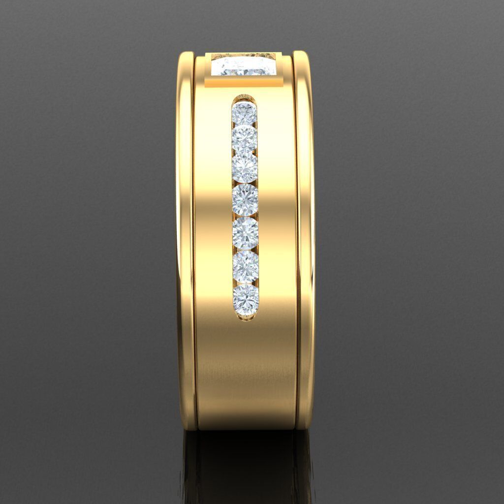 Man Ring New Design 2MR007 3D print model_7