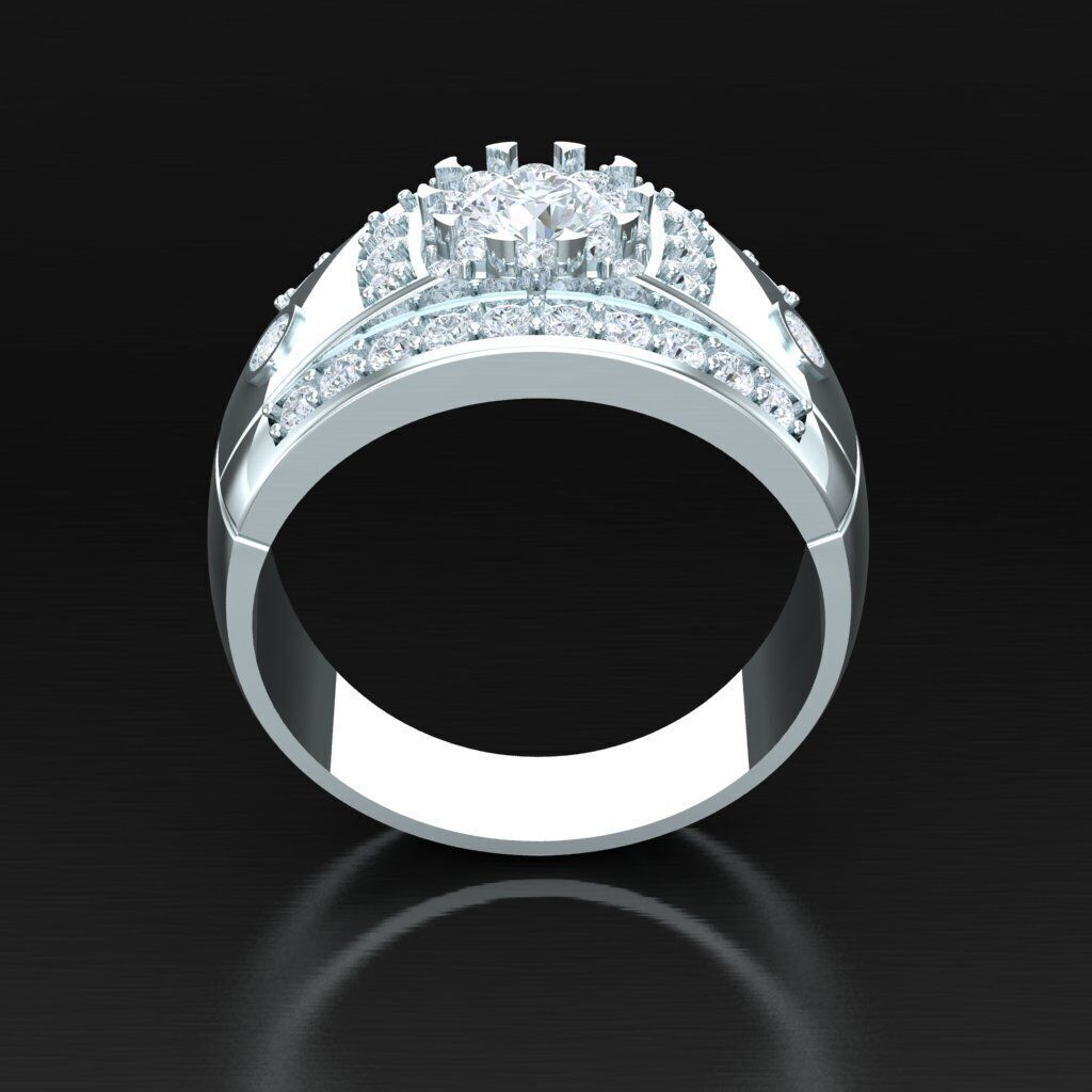 Man Ring New Design 2MR006 3D print model_4