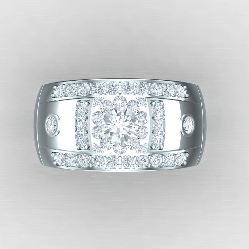 Man Ring New Design 2MR006 3D print model_8