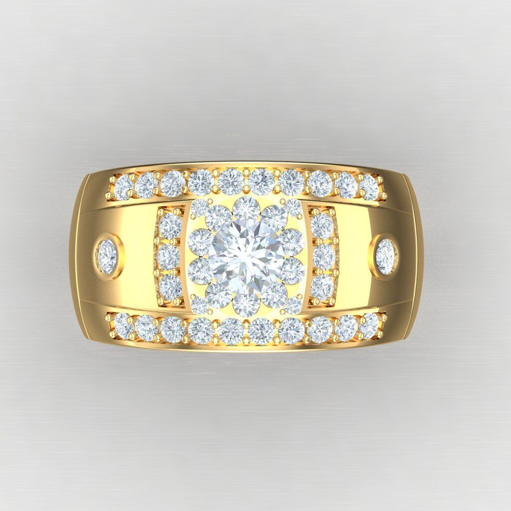 Man Ring New Design 2MR006 3D print model_9