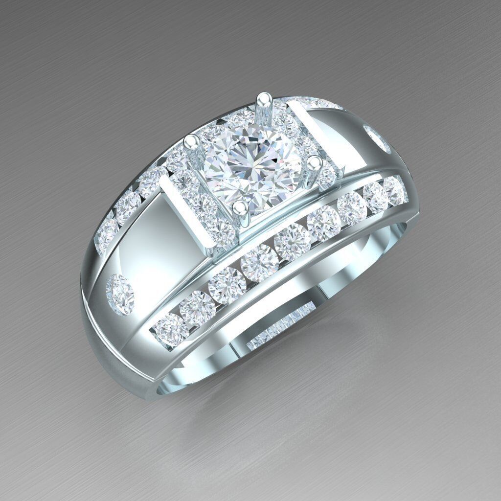 Man Ring New Design 2MR004 3D print model_12