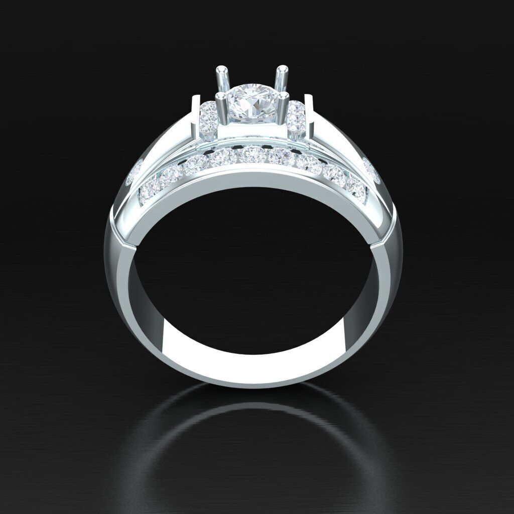 Man Ring New Design 2MR004 3D print model_4