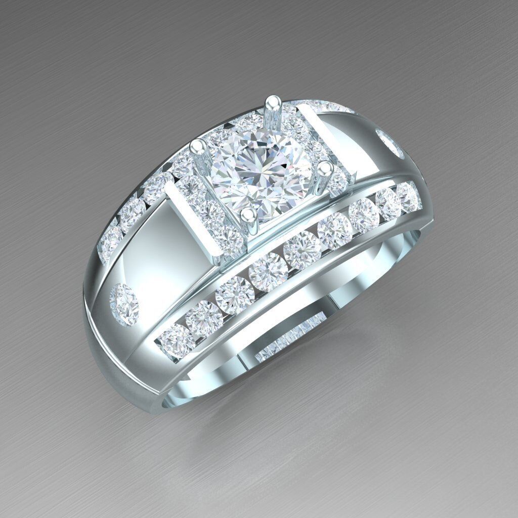 Man Ring New Design 2MR004 3D print model_10