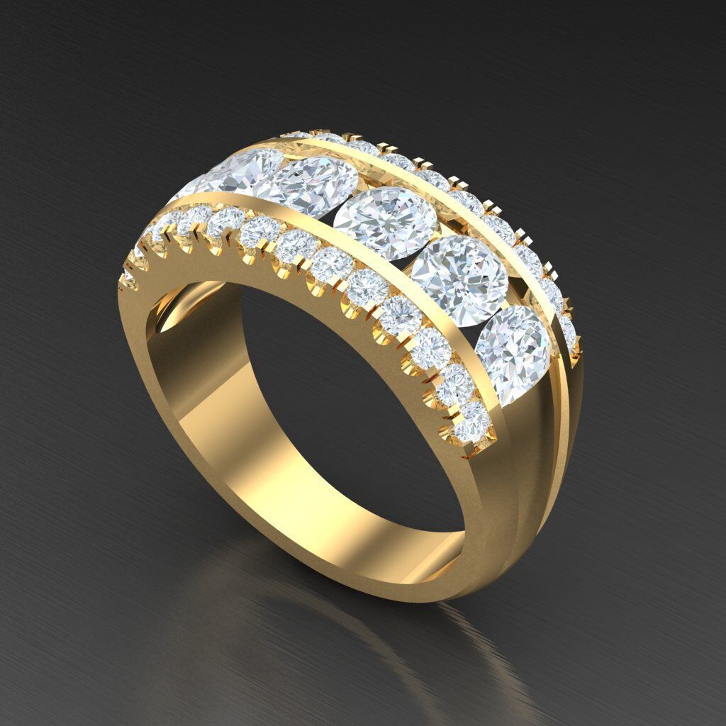 Man Ring New Design 2MR002 3D model_7