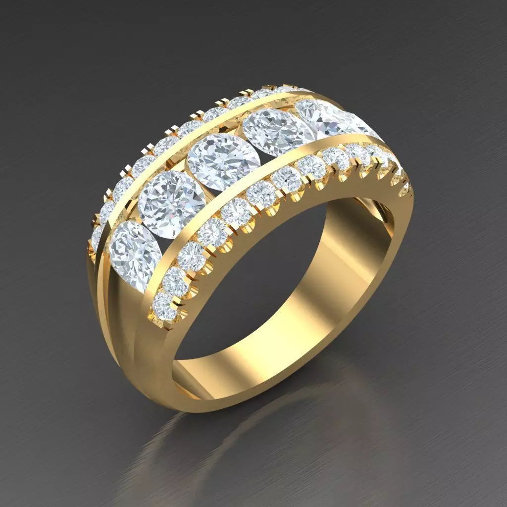 Man Ring New Design 2MR002 3D model_0