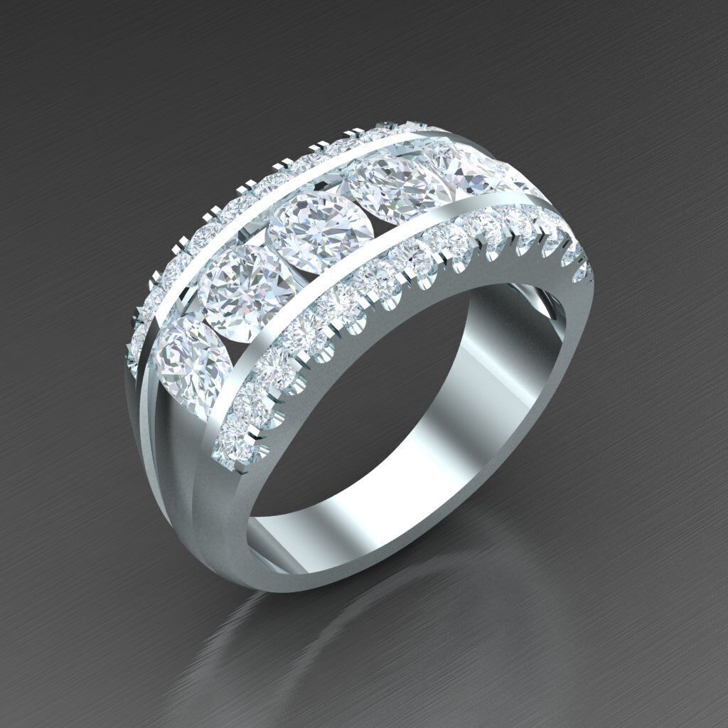 Man Ring New Design 2MR002 3D model_3