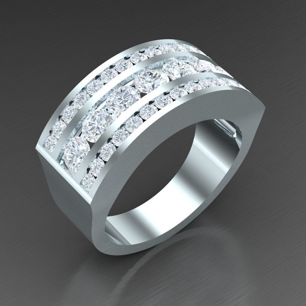 Man Ring New Design 2MR001 3D model_3
