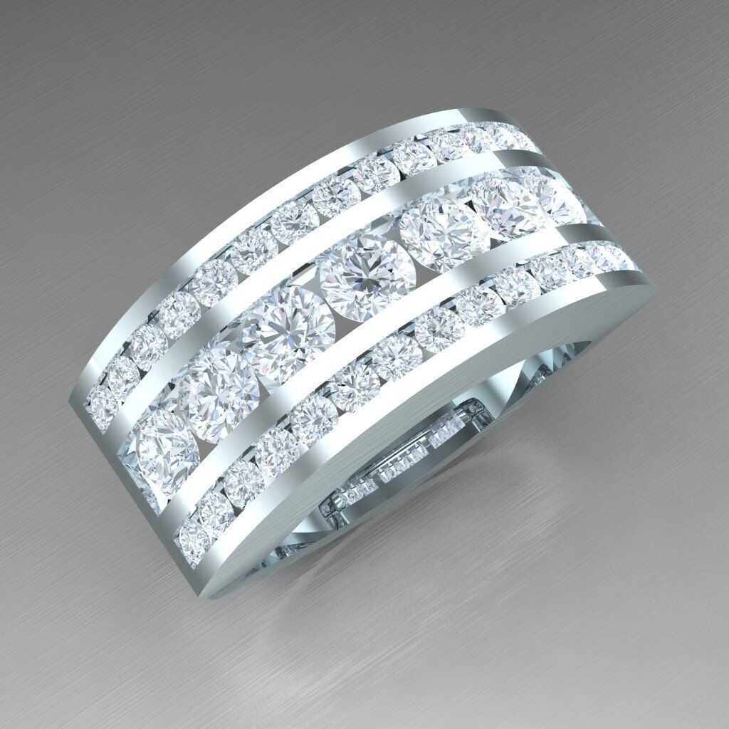 Man Ring New Design 2MR001 3D model_10