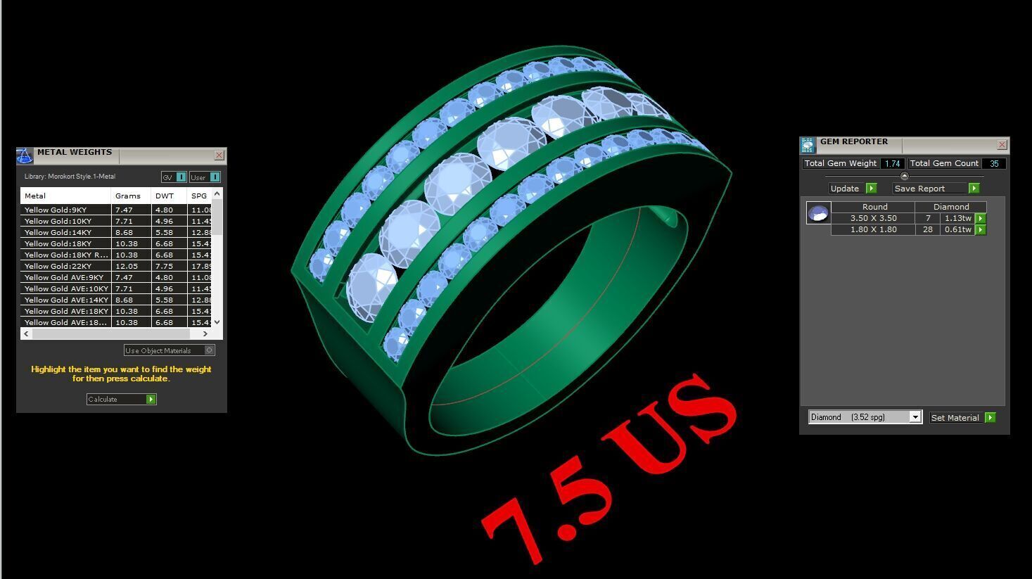 Man Ring New Design 2MR001 3D model_1