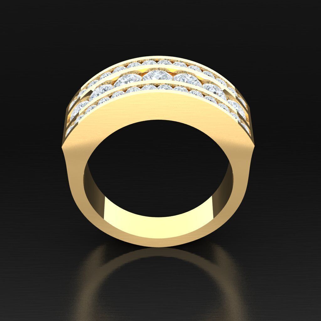 Man Ring New Design 2MR001 3D model_5