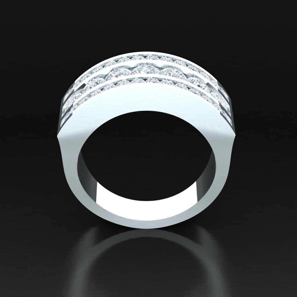 Man Ring New Design 2MR001 3D model_4