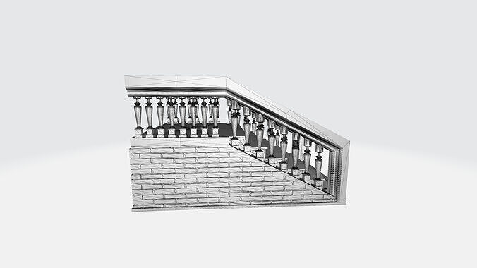 Brick Staircase 3D print model
