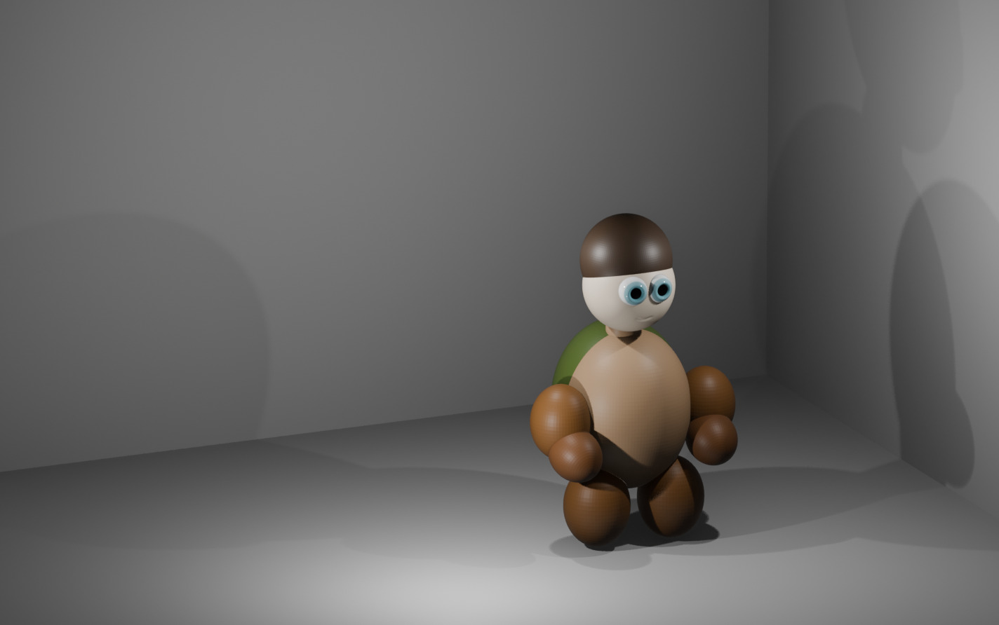 Game Ready Cartoon Character Turtle Style Avatar Low-poly 3D model_3