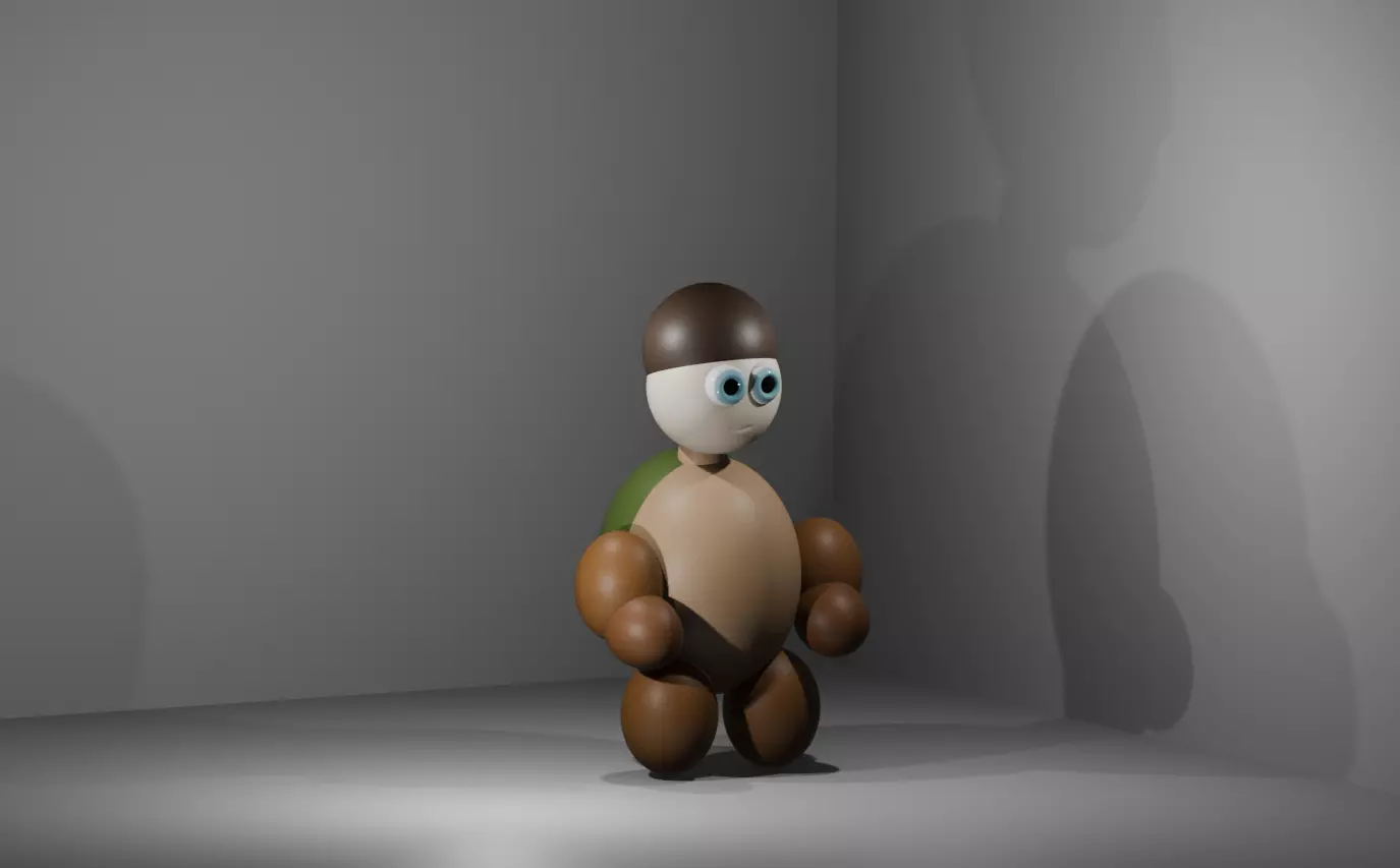 Game Ready Cartoon Character Turtle Style Avatar Low-poly 3D model_0