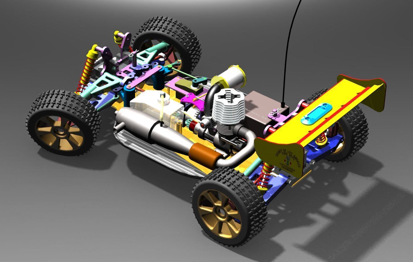 RC CAR Protech Enigma  3D print model_1