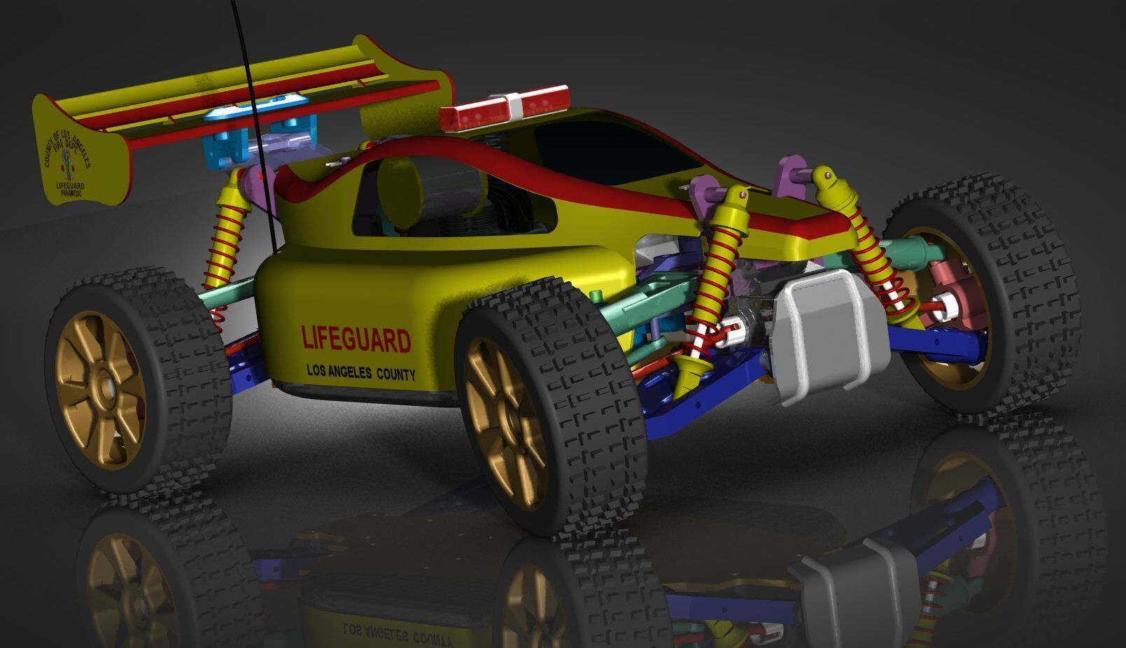 RC CAR Protech Enigma  3D print model_6