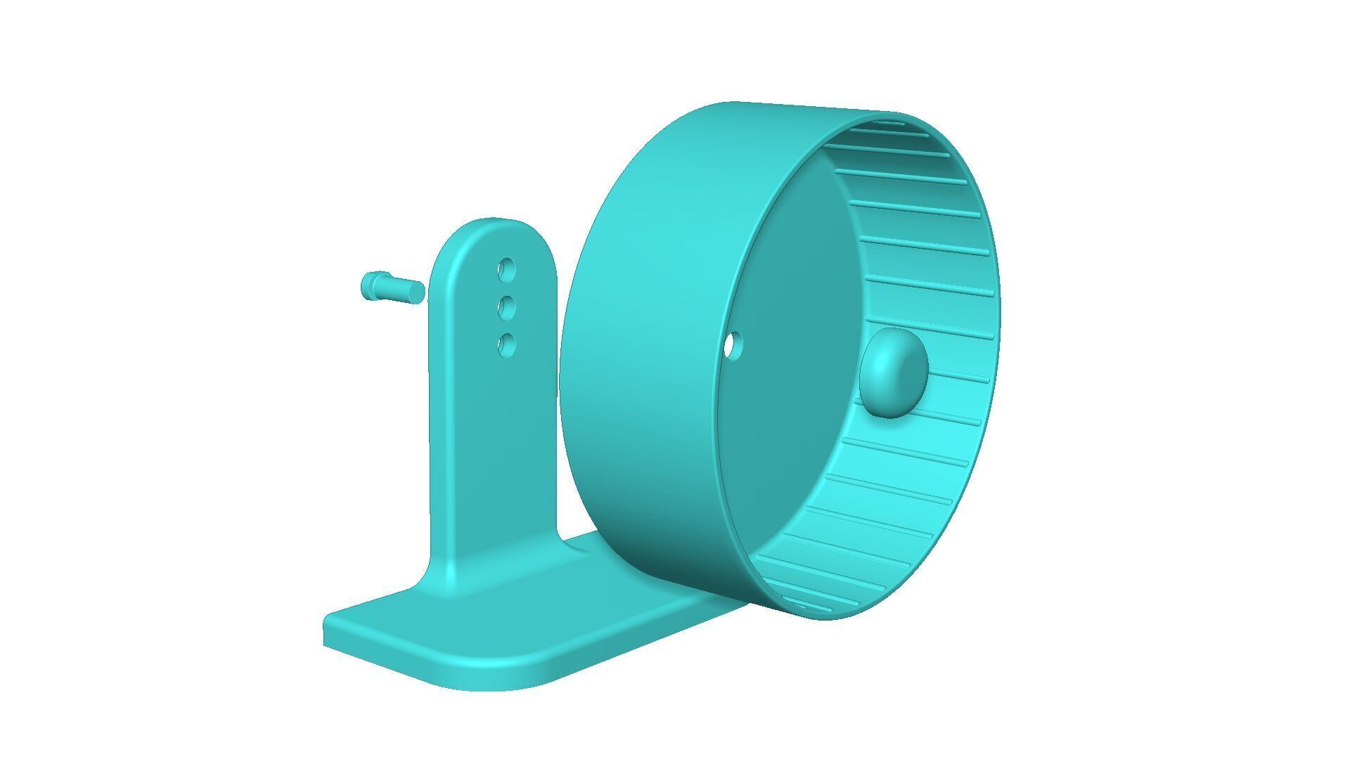 Hamster Wheel - Running Pet Rodents 3D print model_4
