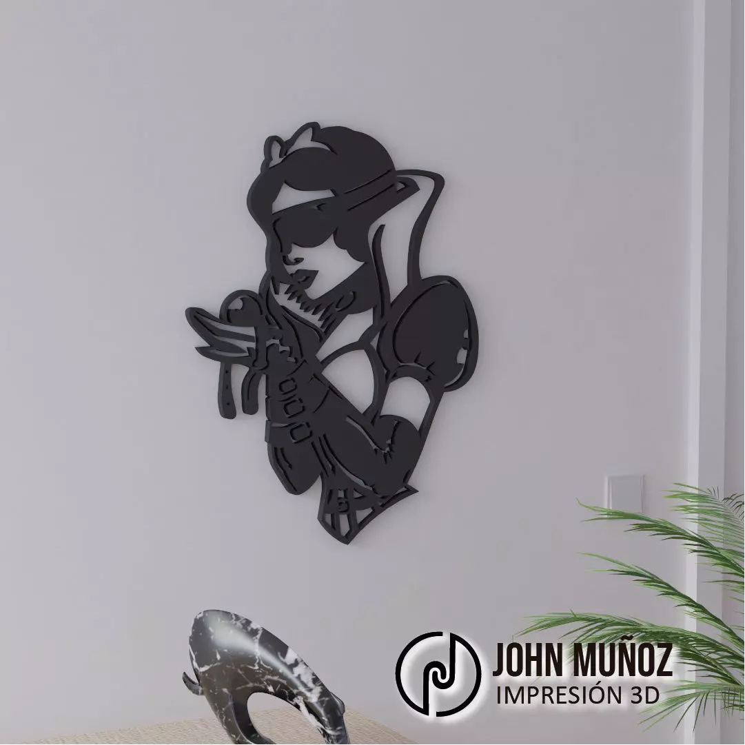 Snow White Decorative File CNC y STL Free 3D print model