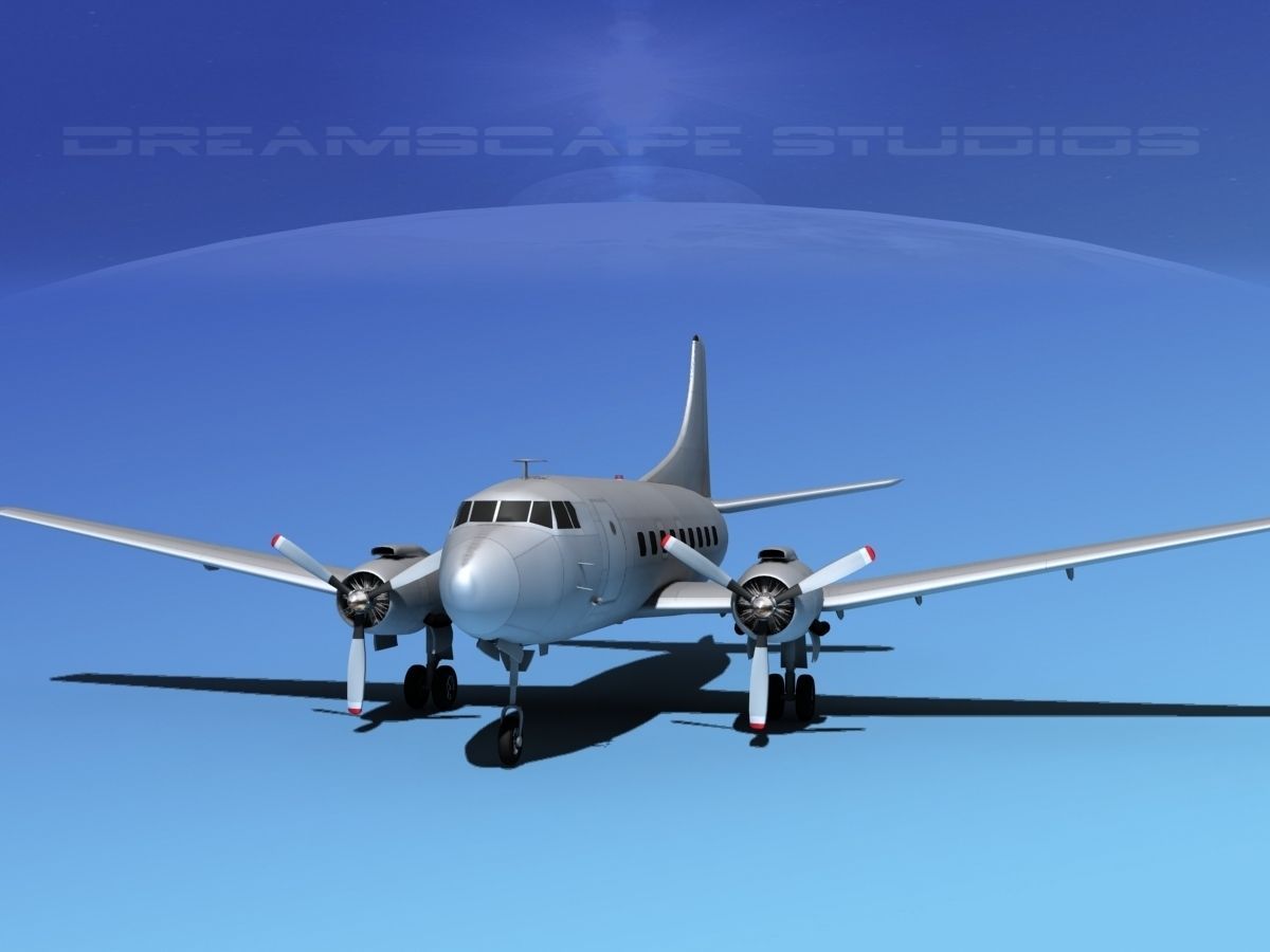 Martin 202 Bare Metal 3D model_1