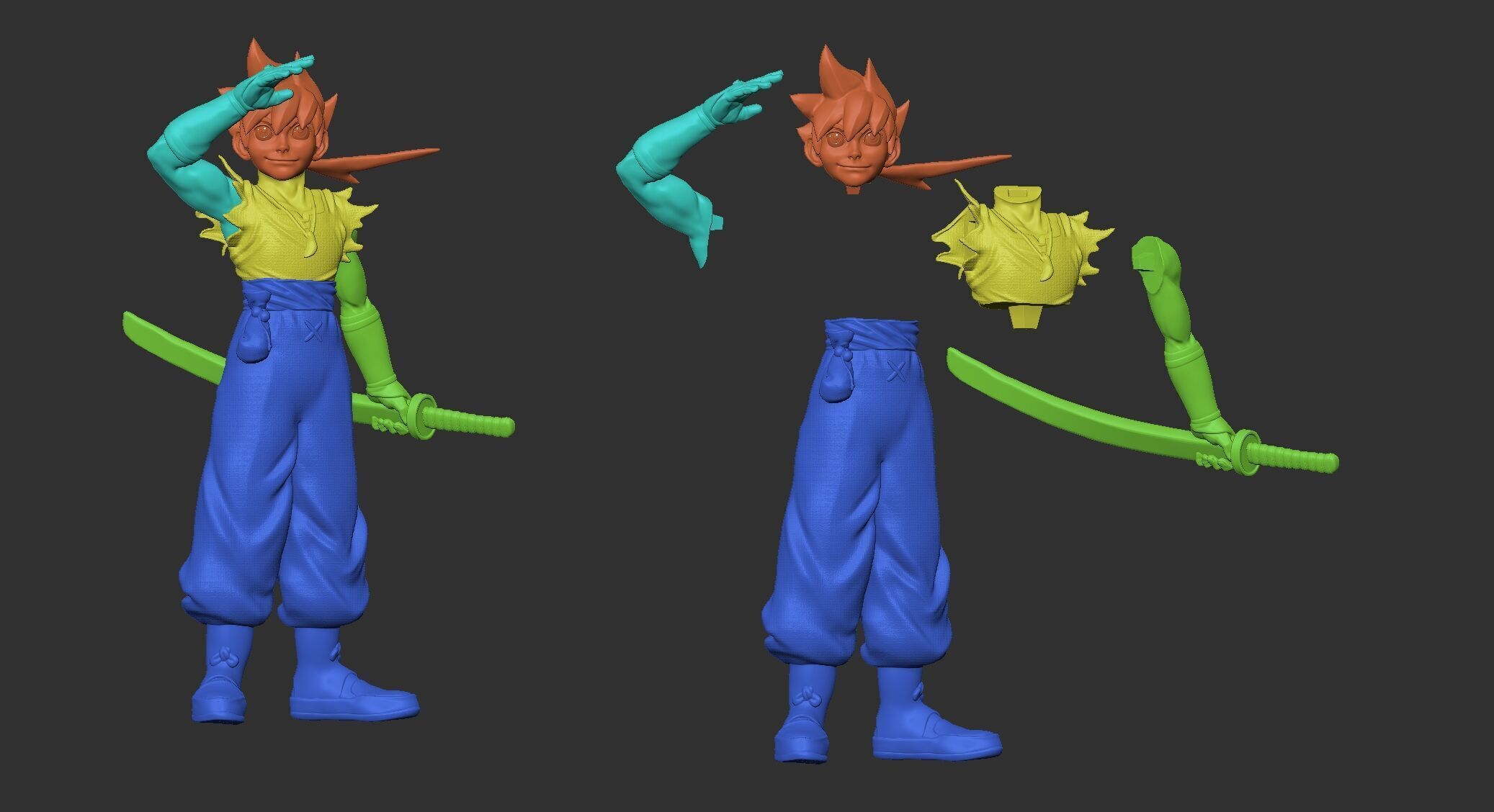Ryu Breath of Fire 4 3D model_7