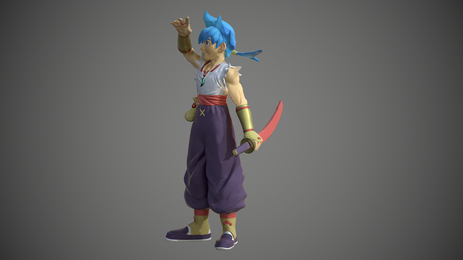 Ryu Breath of Fire 4 3D model_4