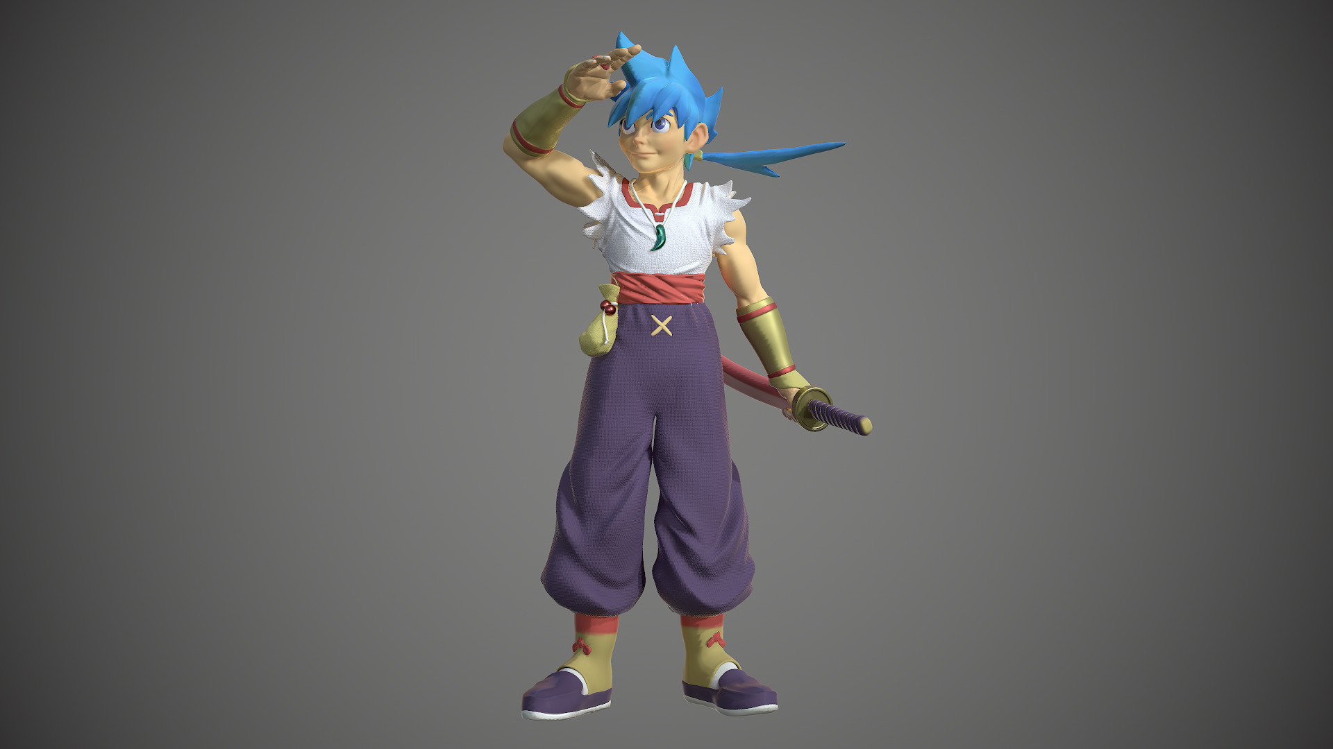 Ryu Breath of Fire 4 3D model_5